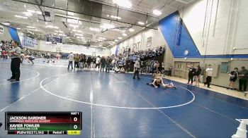 96 lbs Cons. Semi - Xavier Fowler, Davis Wrestling Club vs Jackson Gardner, Sanderson Wrestling Academy