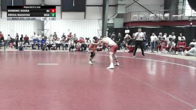125 lbs Consolation - Domenic Sousa, Rhode Island College vs Kekoa Madayag, Coast Guard