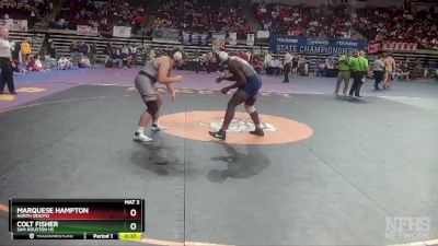 D 2 220 lbs Cons. Semi - Marquese Hampton, North Desoto vs Colt Fisher, Sam Houston Hs