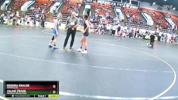 120 lbs Champ. Round 1 - Kendra Krause, Moyer Elite vs Celine Frank, Michigan Revolution