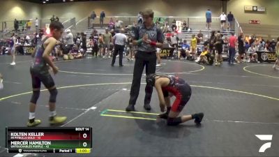 101 lbs Round 5 (6 Team) - Mercer Hamilton, Untouchables Purple vs Kolten Keller, Mi Pitbulls Gold