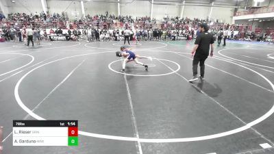 78 lbs Rr Rnd 2 - Leo Rieser, Grindhouse WC vs Anthony Garduno, Miners WC