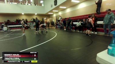 98 lbs Round 3 - Bennett Walsh, Ascend Wrestling Academy vs Trenton O`Neal, Cashmere Wrestling Club