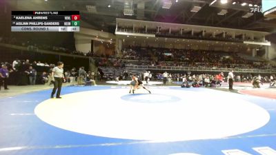 120 lbs Cons. Round 5 - Aislinn Phillips-Sanders, Nevada Union vs Kaelena Ahrens, Vacaville