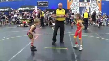 49 lbs Round 2 (6 Team) - Zayne Wieneke, East Kansas Eagles vs Wiley Derby, The Funky Singlets Teal