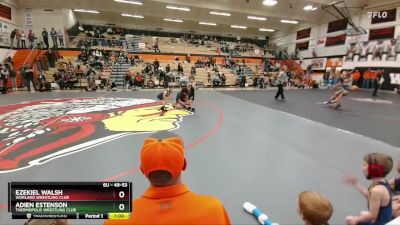 49-53 lbs Semifinal - Adien Estenson, Thermopolis Wrestling Club vs Ezekiel Walsh, Worland Wrestling Club