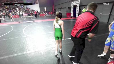 90 lbs Champ. Round 2 - Josie Tebben, Osceola vs Michaela Quillman, Mauston Talons Wrestling Club
