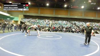 125 lbs Semifinal - Brynlee Sorensen, Layton vs Caddy Belle Tverdy, Eagle