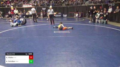46 lbs Round Of 16 - Kai Vitale, Wyoming Valley West vs Andre Escobar, Pine-Richland