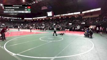 128 lbs Champ. Round 1 - Wyatt Bare, WEM3 vs Raymari Williams, CPUA