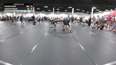 160 lbs Round 1 - Hunter Penman, Unattached vs Ryker Stover, Honey Badgers Wrestling Club