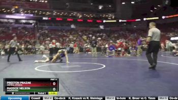 1A-152 lbs Quarterfinal - Maddox Nelson, Underwood vs Preston Prazak, Central Springs