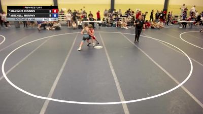 132 lbs Cons. Round 5 - Maximus Riggins, IA vs Mitchell Murphy, IA