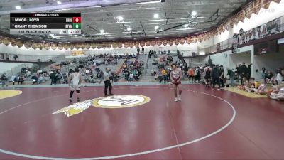 285 lbs 1st Place Match - Jakob Lloyd, Green River vs Grant Thomson, Star Valley