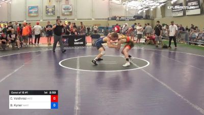 57 kg Consi Of 16 #1 - Cameron Valdiviez, Mizzou vs Brady Kyner, Wartburg