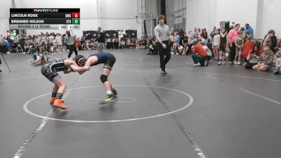 84 lbs Round 2 (4 Team) - Brenner Wilson, Steller Trained Gold vs Lincoln Rose, Grit Mat Club