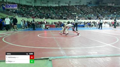 88 lbs Consi Of 32 #2 - Trenton Holloway, PC Takedown vs Jeremiah Rojo, Altus JH