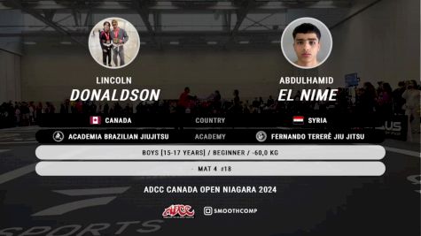 Lincoln Donaldson vs Abdulhamid EL NIME 2024 ADCC Niagara Open