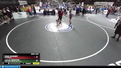 110 lbs Champ. Round 1 - Cole Schmidt, California vs Lucas Bidgood, Mad Dawg Wrestling Club