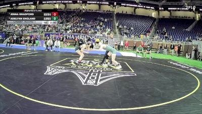 Girls-125 lbs Champ. Round 1 - Jenna Bradford, Decatur Hs Girls vs Adelynn England, Allen Park H.s. Girls