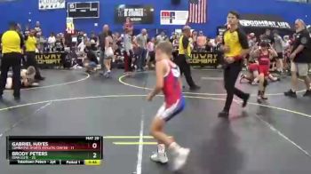 65 lbs Round 2 (6 Team) - Gabriel Hayes, Combative Sports Athletic Center vs Brody Peters, Iowa Elite