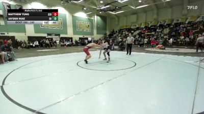 140 lbs Cons. Round 2 - Matthew Tung, Scripps Ranch vs Jayden Ruiz, Granite Hills