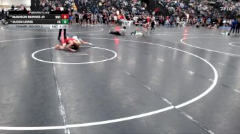 120 lbs Champ. Round 2 - Madison Burkes Jr, MAC Wrestling Club vs Jaxon Lewis, Kearney Matcats