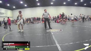 167 lbs Round 2 (4 Team) - Kamar Brown, Tar River vs Zaviaun Whack, Invictus Wrestling Club