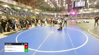 95 lbs Consi Of 4 - Jenesis Naranjo, Colorado Outlaws vs Mesias Chavez, Alameda Pirates