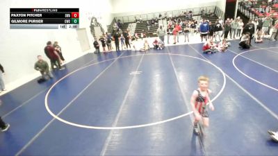 58-61 lbs Round 3 - Paxton Pitcher, Sanderson Wrestling Academy vs Gilmore Purser, Charger Wrestling Club