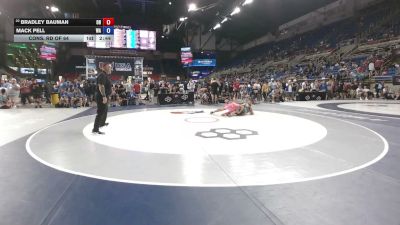 126 lbs Cons. Rd Of 64 - Bradley Bauman, Ohio vs Mack Pell, Washington