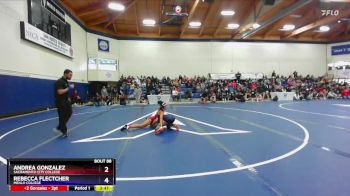 117 lbs Cons. Round 3 - Rebecca Flectcher, Menlo College vs Andrea Gonzalez, Sacramento City College