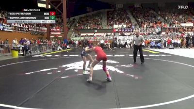 110 lbs Champ. Round 1 - Sophia Arredondo, Holton Hs vs Lexi Patterson, McPherson HS
