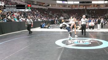 4A 144 lbs 3rd Place Match - Baylon Black, Aztec vs Cruz Burrola, Silver