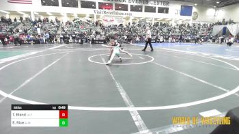 65 lbs Round Of 16 - Tatum Bland, LA FAMILIA NEW MEXICO vs Emy Rice, Clinton Youth Wrestling