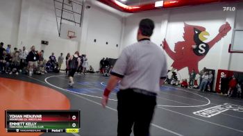 187 lbs Quarterfinal - Yohan Menjivar, Woodford Co. Wrestling vs Emmett Kelly, Yorktown Wrestling Club