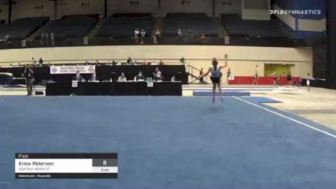 Krew Petersen - Floor, USA Gym World UT - 2021 USA Gymnastics Development Program National Championships