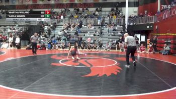 120 lbs 2nd Place Match - Martha Willard, Iowa City High vs Layla Winkel, Southeast Polk