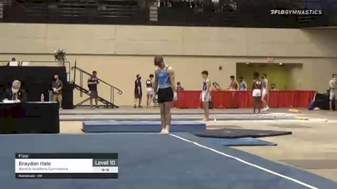 Brayden Hale - Floor, Bounce Academy Gymnastics - 2021 USA Gymnastics Development Program National Championships