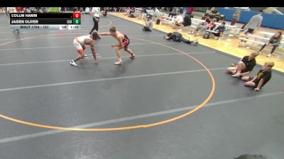 157 lbs 3rd Place Match - Jaiden Oliver, Lake Gibson Braves vs Collin Hamm, .
