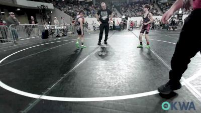 70 lbs Consi Of 16 #2 - Blaine Horton, Disciple Wrestling vs Jaxsen Woolman, Vinita Kids Wrestling