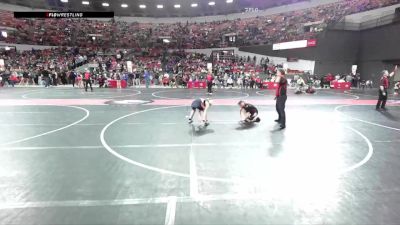 105 lbs Cons. Round 3 - Magdalyn Burns, Bad River vs Adley Kowalski, Demons WC (Burlington)