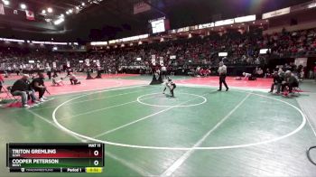 45 lbs Cons. Round 2 - Cooper Peterson, BKW1 vs Triton Gremling, SLW1