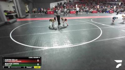 54 lbs Cons. Round 4 - Boston Smith, Green Bay vs Justin Eells, Wautoma Super Stingers