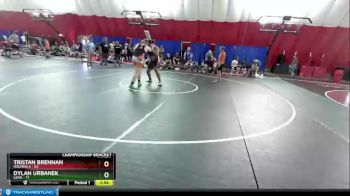 285 lbs Quarterfinals (8 Team) - Tristan Brennan, Holmen A vs Dylan Urbanek, Lena