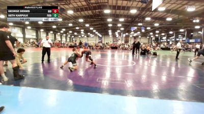 145 lbs Rr Rnd 2 - George Dennis, Indiana Outlaws Black vs Seth Karpulk, Parabellum Wrestling Academy