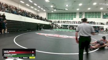 144 lbs Champ. Round 2 - Nate Brown, Big Piney vs Kayden Croft, Thunder Ridge