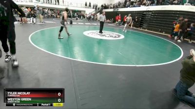 120 lbs Cons. Round 4 - Tyler Nicolay, Torrington vs Weston Green, Green River