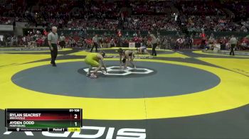 D1-106 lbs Semifinal - Ayden Dodd, Perrysburg vs Rylan Seacrist, Brecksville