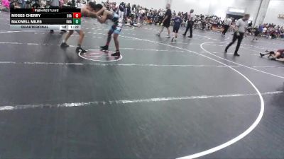 145/152 Quarterfinal - Moses Cherry, Unattached vs Maxwell Miles, Roundtree Wrestling Academy